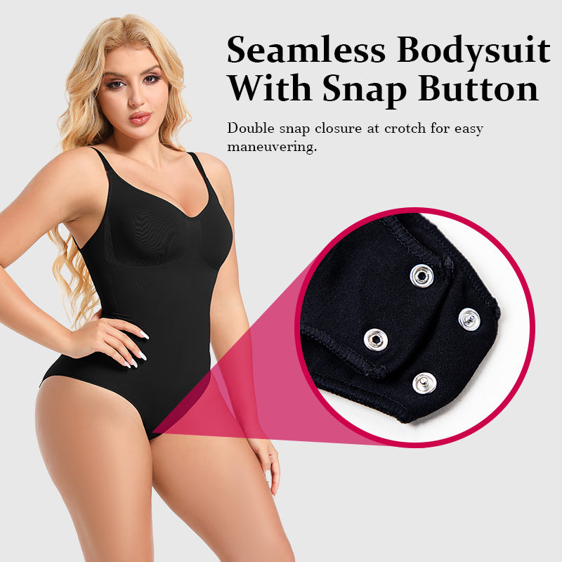 Plus-Size Seamless Bodysuit – Women’s Slimming Shapewear with Hip Lift & Tummy Control