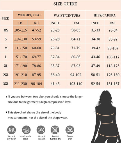 Women’s Colombian Fajas Shapewear – Postpartum Tummy Control Full Body Bodysuit with Butt Lifter & Adjustable Straps