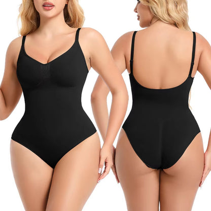 Plus-Size Seamless Bodysuit – Women’s Slimming Shapewear with Hip Lift & Tummy Control