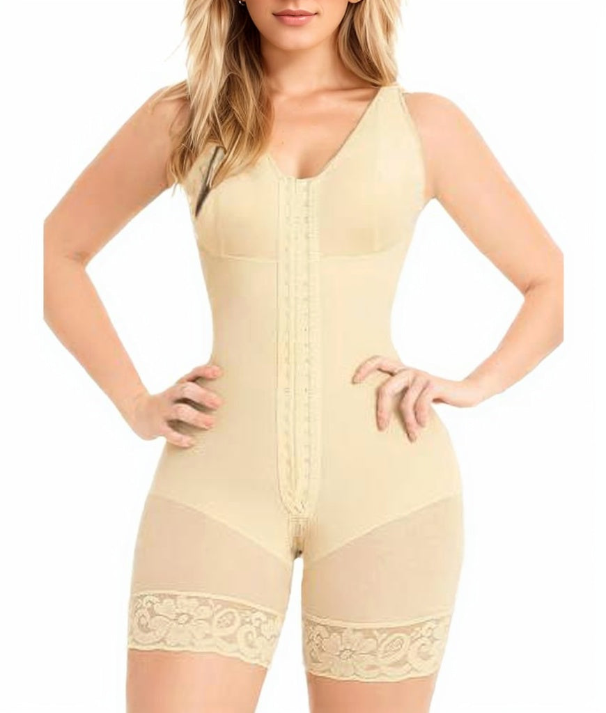 Full Body Shapewear Jumpsuit for Women – Tummy Control, Post-Surgery, Butt Lifter Bodysuit with Zipper