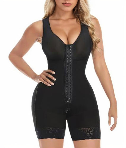 Full Body Shapewear Jumpsuit for Women – Tummy Control, Post-Surgery, Butt Lifter Bodysuit with Zipper