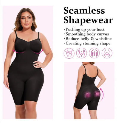Seamless Body Shaper Bodysuit for Women – Tummy Control & Hip Lift Shapewear